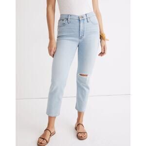 Madewell Wellingford Wash Light Wash Mid-Rise Classic Straight Leg Jeans Size 30